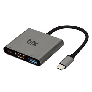 Daytona Bix BX13HB Type-C To USB 3.0 4K Ultra Hd HDMI 3 In1 Dönüştürücü Adaptör