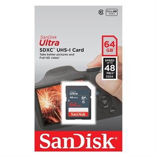 SanDisk Ultra 32GB SDHC 48MB/s Class 10 UHS-I Hafıza Kartı SDSDUNB-032G-GN3IN