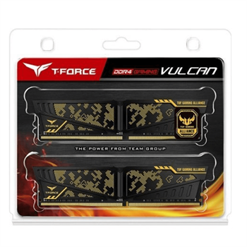 Team T-Force Vulcan TUF Gaming Alliance 16GB (2x8GB) 3200MHz C L16 DDR4 Gaming Ram (TLTYD416G3200HC 16C DC 01)